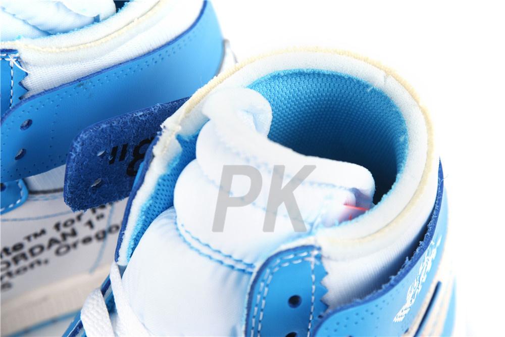 PK GOD X YIFU RETAIL FACTORY OFF WHITE X AIR JORDAN 1 POWDER BLUE UNC RETAIL MATERIALS ready limited